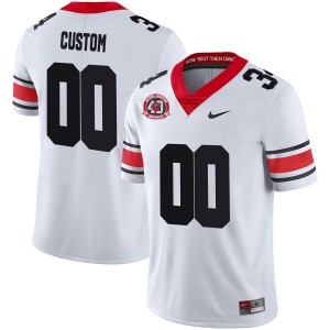 #00 Custom UGA Youth 1980 National Champions 40th Anniversary Limited Alternate Player Jersey White