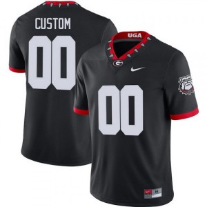 #00 Custom Georgia Women's Mascot 100th Anniversary Untouchable NCAA Jerseys Black