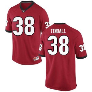 #38 Brady Tindall UGA Men's Game Stitch Jerseys Red