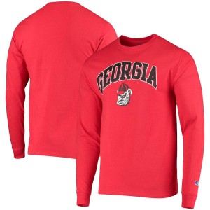 T-Shirt University of Georgia Men's Champion Long Sleeve Campus Classic NCAA T-Shirt Red