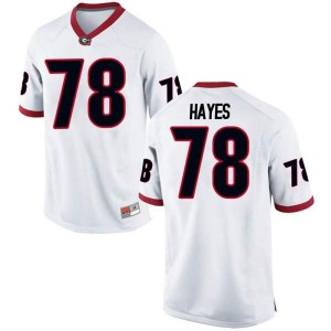#78 D'Marcus Hayes UGA Men's Replica Stitched Jersey White