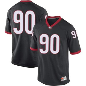 #90 Jake Camarda UGA Bulldogs Men's Game Stitched Jersey Black