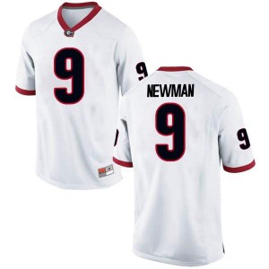 #9 Jamie Newman Georgia Bulldogs Men's Game Official Jerseys White
