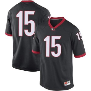 #15 Lawrence Cager UGA Bulldogs Men's Game High School Jersey Black