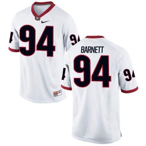 #94 Michael Barnett Georgia Men's Authentic College Jerseys White