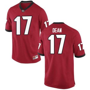 #17 Nakobe Dean Georgia Men's Replica Alumni Jerseys Red