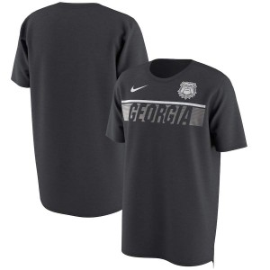 T-Shirt Georgia Bulldogs Men's Momentum Pack Performance Drop Tail NCAA T-Shirt Anthracite