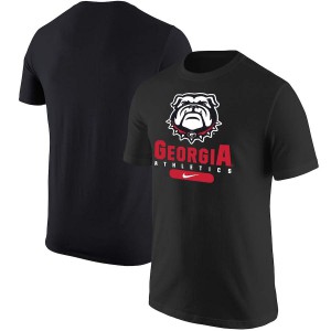 T-Shirt UGA Bulldogs Men's Athletics Stack Stitch T-Shirt Black