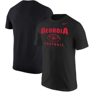 T-Shirt Georgia Men's BCS Football Oopty Oop Football T-Shirts Black