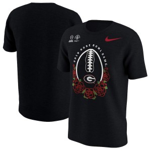 T-Shirt University of Georgia Men's Playoff 2018 Rose Bowl Bound Illustration University T-Shirt Black
