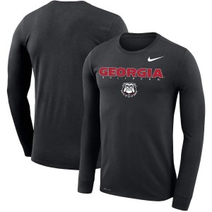 T-Shirt UGA Bulldogs Men's Facility Legend Performance Long Sleeve Alumni T-Shirts Black