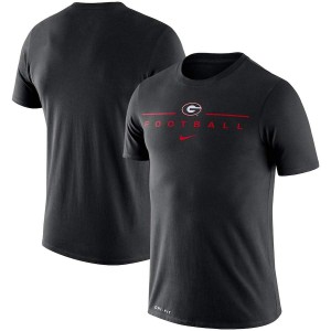 T-Shirt University of Georgia Men's Icon Word Performance High School T-Shirts Black