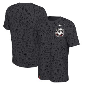 T-Shirt University of Georgia Men's Mascot 100th Anniversary All Over Print University T-Shirts Black