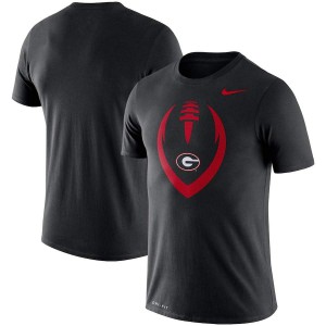 T-Shirt University of Georgia Men's Performance Football Legend Icon Football T-Shirt Black