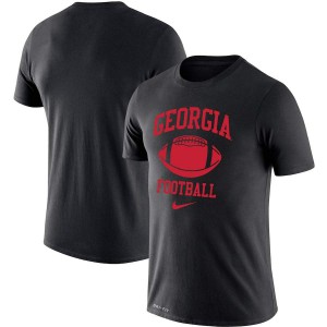 T-Shirt Georgia Men's Retro Football Lockup Legend Performance College T-Shirt Black
