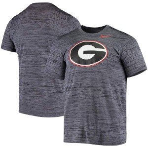 T-Shirt UGA Bulldogs Men's Tonal Velocity Legend Performance University T-Shirts Black