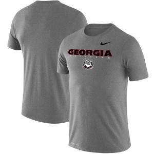 T-Shirt UGA Men's Facility Legend Performance Football T-Shirts Gray