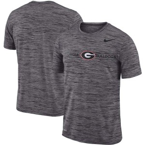 T-Shirt UGA Bulldogs Men's Velocity Sideline Legend Performance Player T-Shirts Gray