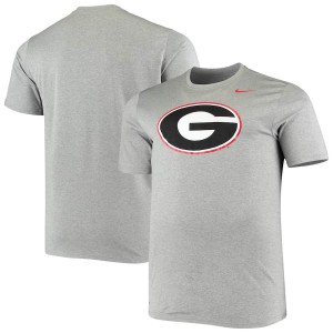T-Shirt Georgia Men's Big & Tall Legend Primary Performance Logo Embroidery T-Shirt Heathered Charcoal