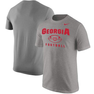 T-Shirt Georgia Men's Football Oopty Oop Football T-Shirt Gray Heathered