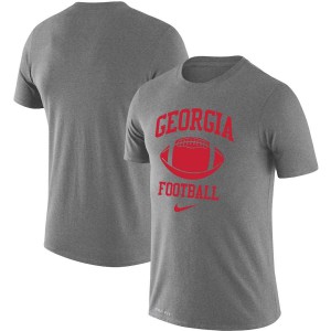 T-Shirt University of Georgia Men's Retro Football Lockup Legend Performance University T-Shirt Gray Heathered