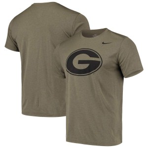 T-Shirt University of Georgia Men's Legend Performance Logo Stitched T-Shirt Tonal Olive