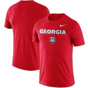 T-Shirt UGA Men's 2018 Facility Dri-FIT Cotton Player T-Shirt Red