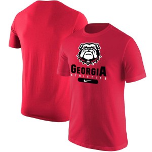 T-Shirt UGA Bulldogs Men's Athletics Stack Player T-Shirts Red