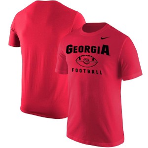 T-Shirt Georgia Men's BCS Football Oopty Oop Stitched T-Shirt Red