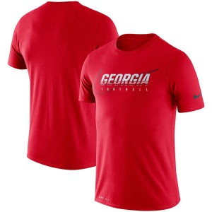 T-Shirt Georgia Men's Facility Performance Stitch T-Shirts Red