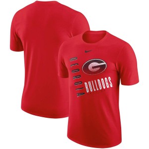 T-Shirt UGA Men's Performance Cotton Just Do It College T-Shirt Red