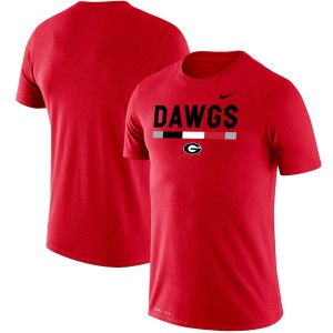 T-Shirt UGA Bulldogs Men's Team DNA Legend Performance Player T-Shirt Red