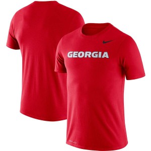 T-Shirt UGA Men's Wordmark Legend Performance College T-Shirt Red