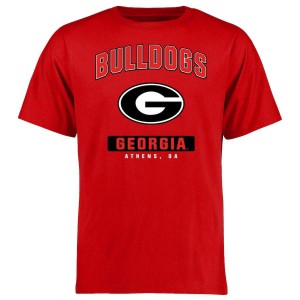 T-Shirt Georgia Bulldogs Men's Big & Tall Icon Campus Official T-Shirts Red