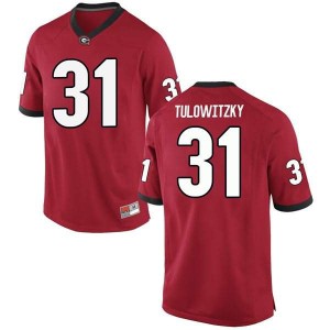 #31 Reid Tulowitzky UGA Bulldogs Men's Replica Player Jerseys Red