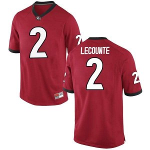 #2 Richard LeCounte University of Georgia Men's Replica NCAA Jersey Red