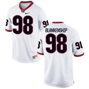 #98 Rodrigo Blankenship Georgia Bulldogs Men's Limited Player Jersey White