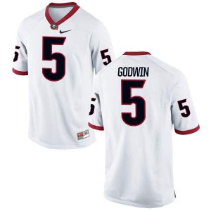 #5 Terry Godwin Georgia Men's Replica College Jersey White