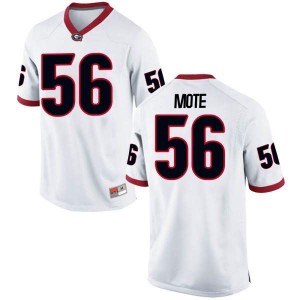 #56 William Mote Georgia Bulldogs Men's Game College Jerseys White