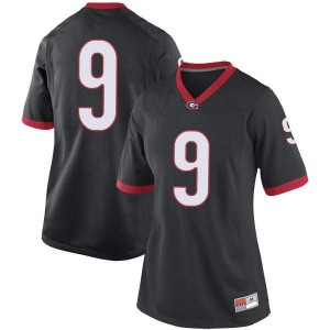 #9 Ameer Speed UGA Bulldogs Women's Game Official Jerseys Black