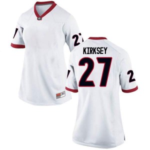 #27 Austin Kirksey UGA Bulldogs Women's Game Stitched Jerseys White