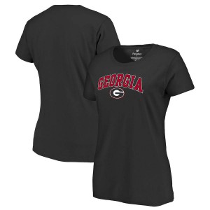 T-Shirt Georgia Bulldogs Women's Campus Embroidery T-Shirts Black