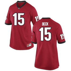 #15 Carson Beck Georgia Women's Game Stitched Jerseys Red