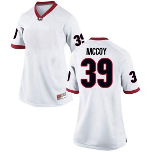 #39 KJ McCoy Georgia Bulldogs Women's Replica College Jersey White