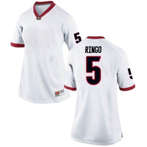 #5 Kelee Ringo Georgia Bulldogs Women's Game Stitched Jerseys White
