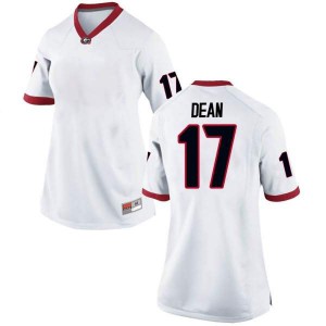 #17 Nakobe Dean UGA Women's Replica High School Jerseys White