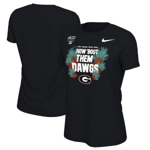T-Shirt UGA Bulldogs Women's 2020 Sugar Bowl Bound Stitch T-Shirt Black