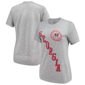 T-Shirt UGA Women's Heathered Pressbox Sundown Tri-Blend NCAA T-Shirt Gray