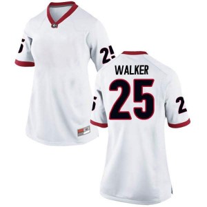 #25 Quay Walker Georgia Bulldogs Women's Game NCAA Jersey White