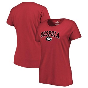 T-Shirt Georgia Bulldogs Women's Campus Player T-Shirts Red